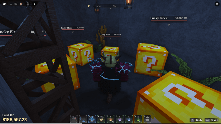 Lucky Block Hidden Roof