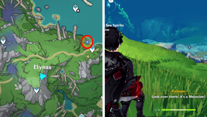 Genshin Impact A Gift From the Sea Spirits Quest Location