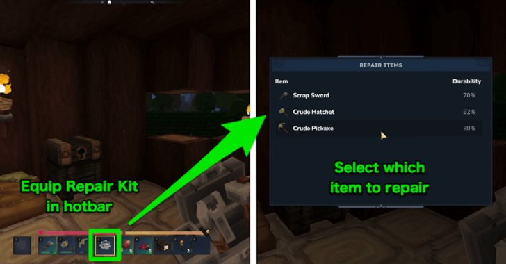 Use Repair Kit to Repair Tool