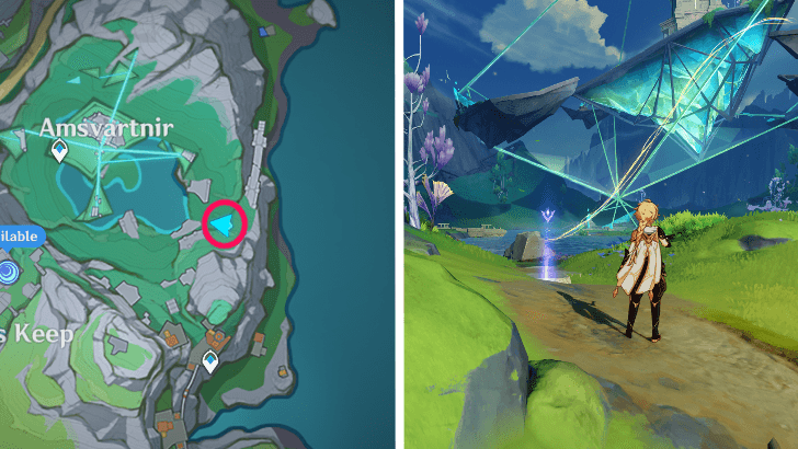 Genshin - Viewpoint in Amsvartnir