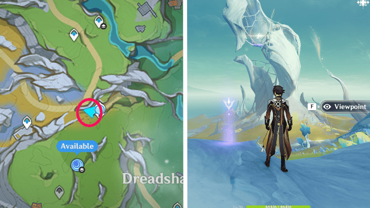 Genshin - Viewpoint in Pillar of Embla