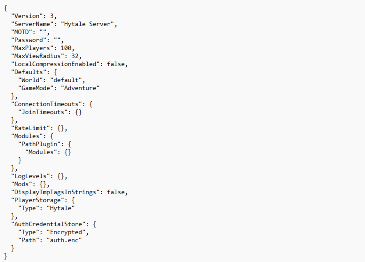 Configure Server Settings