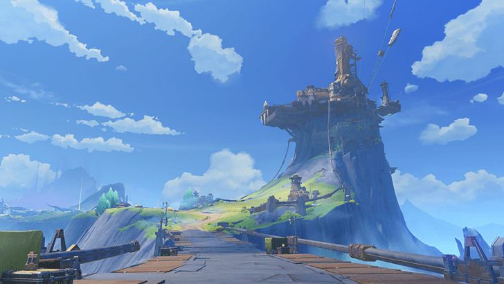 Genshin - Nod-Krai Viewpoint - Beacon in the Long Night