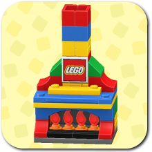 LEGO fireplace