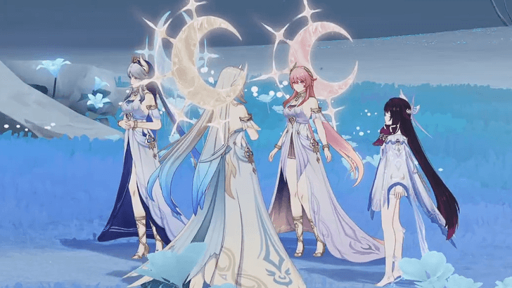 Genshin - Meeting Moon Sisters