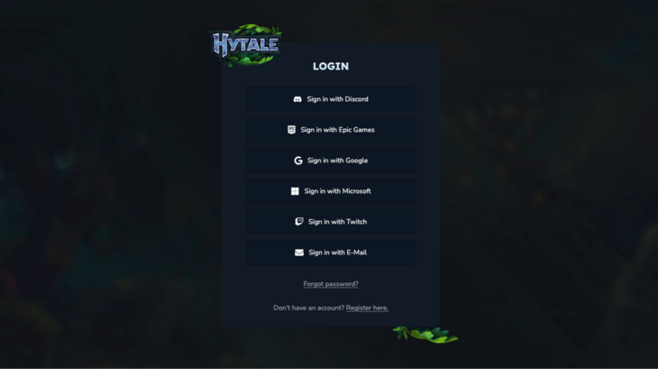 Hytale Account Login