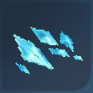 Cyan Crystal Shards Icon