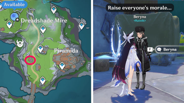 Genshin - Beryna Location