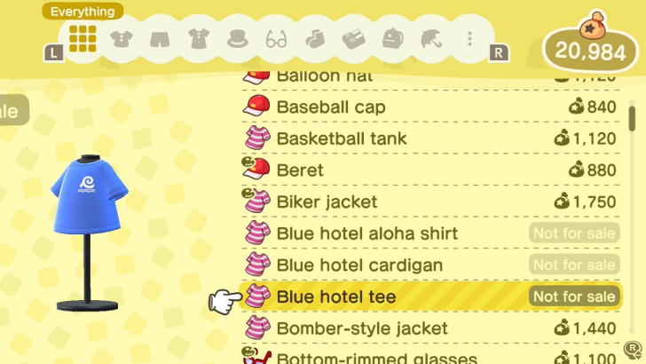 Hotel Tee Not For Sale