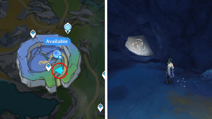 Genshin Impact - Voidsea Outlook Treasure Vault Location