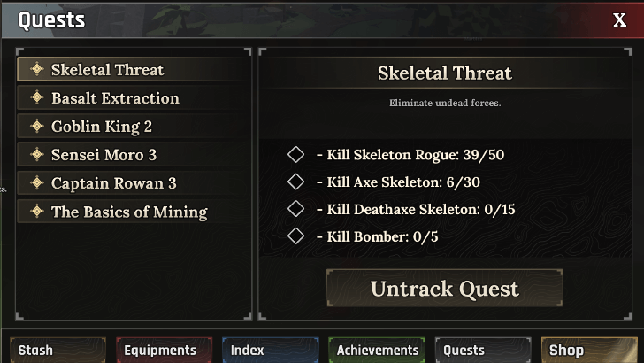 Complete Quests for EXP