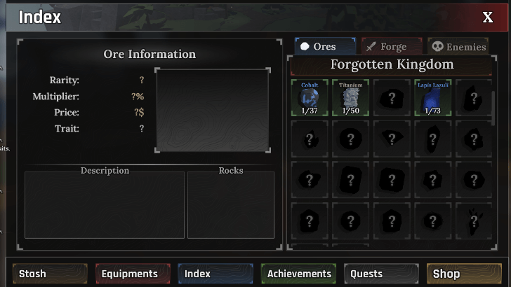 Fill Up Index for Rewards