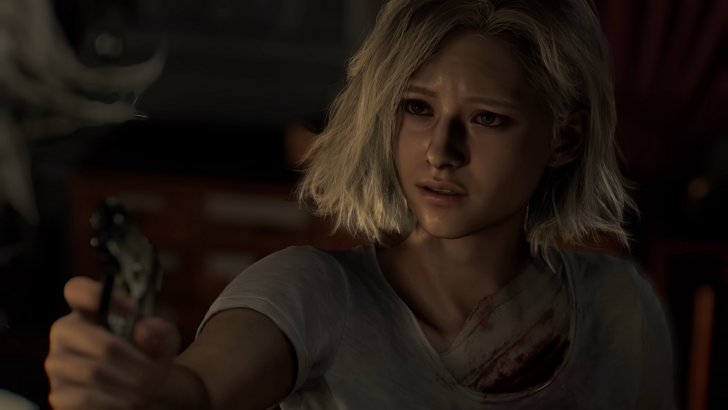 RE9 Grace Holding A Gun