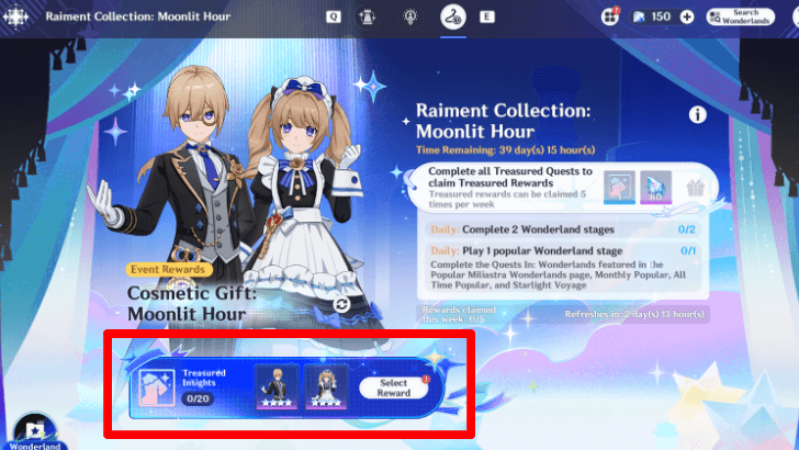 Genshin - Raiment Collection Moonlit Hour Select Reward