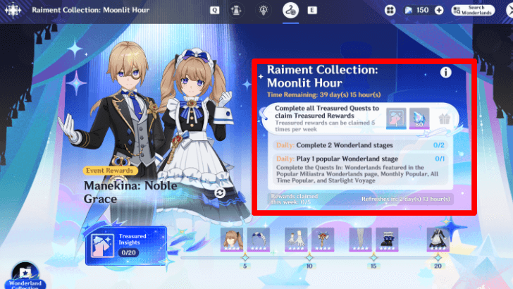 Genshin - Raiment Collection Moonlit Hour Complete Quests