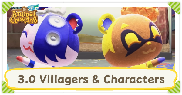 Animal Crossing New Horizons ACNH - 3.0 Villagers and Special Characters