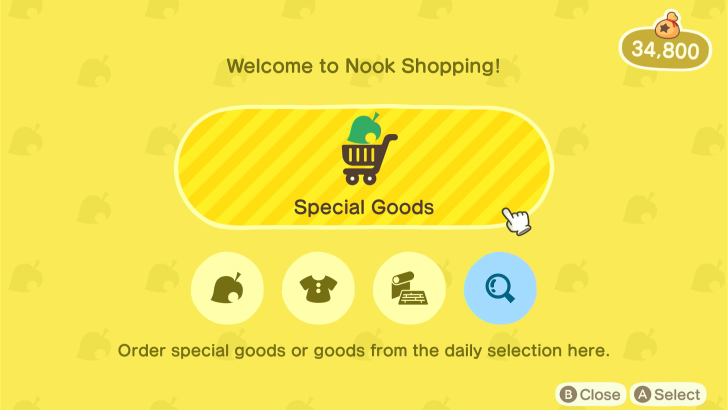 Nook Shopping