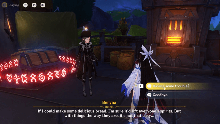 Genshin Impact - There Will Be Bread - Talk to Beryna