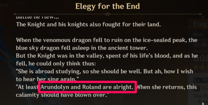 Genshin - Roland is Bloodstained Knight