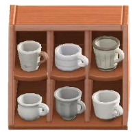 Mug Shelves - Brown