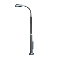 Simple Streetlamp - Silver
