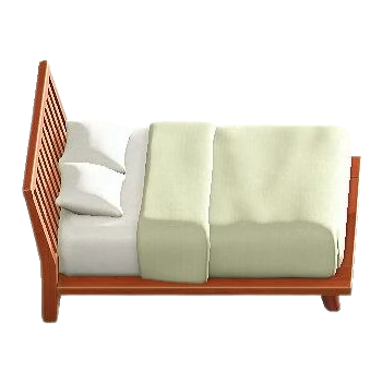 Artful Bed - Cherry Wood Frame