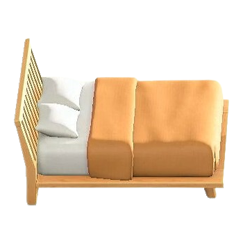 Artful Bed - Orange Bedding