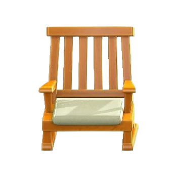 Artful Chair - Orange Wood Frame