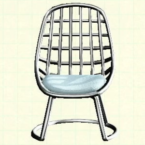 Tubular Chair - Silver