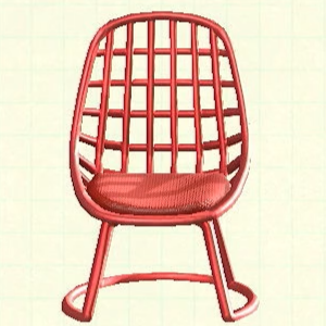 Tubular Chair - Red