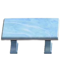 Marble Table - Blue