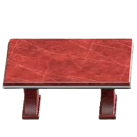 Marble Table - Red