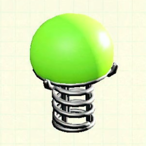 Tubular Lamp - Green Lampshade