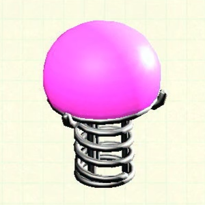 Tubular Lamp - Pink Lampshade