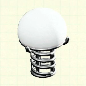 Tubular Lamp - White Lampshade