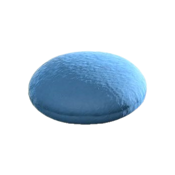 Circle Cushion - Blue