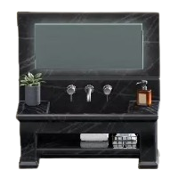 Marble Vanity - Black