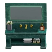 Marble Vanity - Green