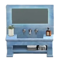 Marble Vanity - Blue
