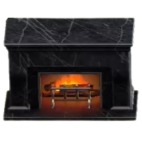 Marble Fireplace - Black