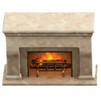 Marble Fireplace - Beige