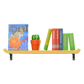 Wall-Mounted Bookshelf - Sports Book