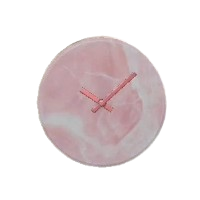 Marble Wall Clock - Pink