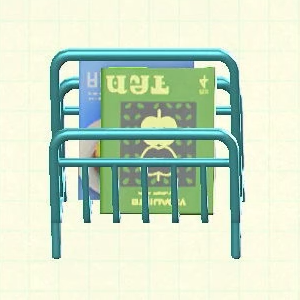 Tubular Magazine Rack - Blue Rack