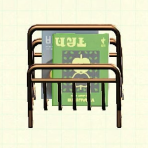 Tubular Magazine Rack - Copper Rack
