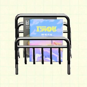 Tubular Magazine Rack - Travel Guide