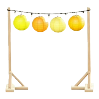 Colorful-Lantern Arch - Yellow Lanterns