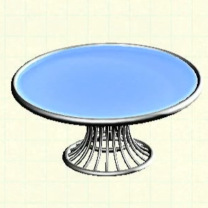 Tubular Table - Silver