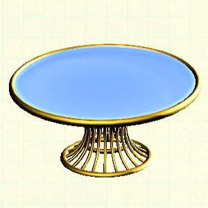 Tubular Table - Gold