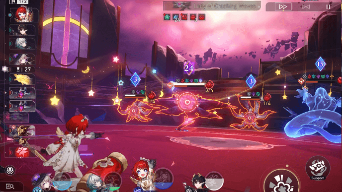 Star Rail - Memory of Chaos Stage 12 Version 3.8 - Lady of Crashing Waves